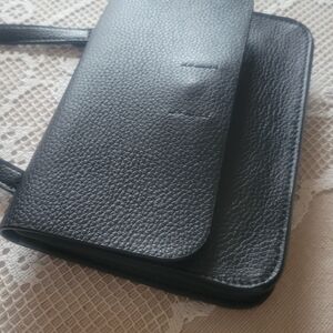 NWT - Black Mini Bag With Built In Wallet.